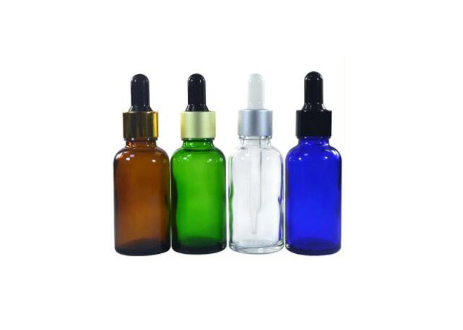 Fluid Delivery Glass Colored Dropper Bottles Easy Refill 19 ml Mouthful Volume