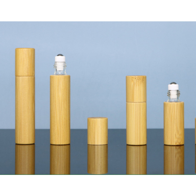 1ml 3ml 5ml 10ml Bamboo Wood Roller Bead Bottle Cover Essential Oil Perfume