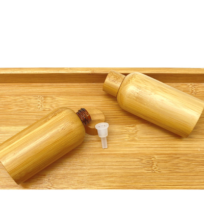Bamboo Wood Essential Oil Bottle Ring Dropper ISO8317