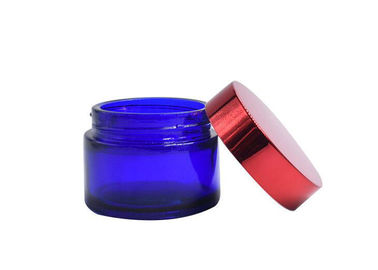 30g / 50g Glass Cosmetic Cream Jar , Small Glass Cosmetic Jars With Lids