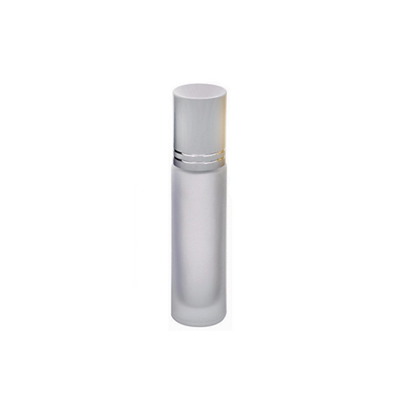 Cosmetic Empty Rollerball Perfume Bottles Silvery Aluminium Screw Cap 8ml Aromatherapy Roller Ball Bottles