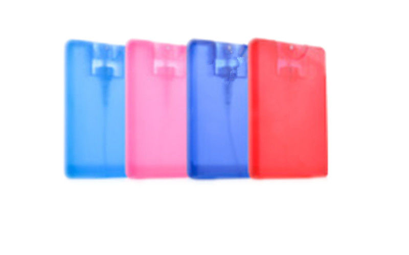 Card 20ML ISO 8317 Plastic Perfume Bottle With Sprayer Cap